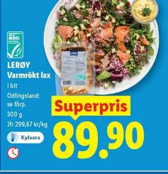 Lidl Lerøy Varmrökt lax erbjuda
