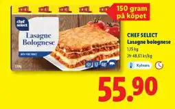 Lidl Chef Select Lasagne bolognese erbjuda
