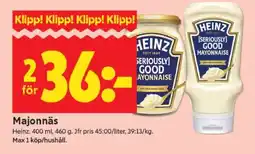 ICA Supermarket MAJONNÄS erbjuda