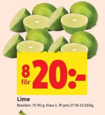 ICA Supermarket Lime erbjuda