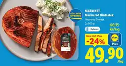 Lidl MATRIKET Marinerad flintastek erbjuda