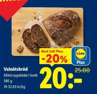 Lidl Valnötsbröd erbjuda