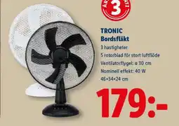 Lidl TRONIC Bordsfläkt erbjuda