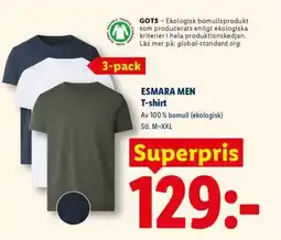 Lidl Esmara Men T-shirt erbjuda