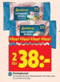 ICA Supermarket Lönneberga skinka erbjuda