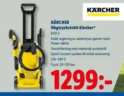 Lidl KÄRCHER Högtryckstvätt Kärcher erbjuda