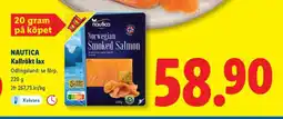Lidl Nautica Kallrökt lax erbjuda