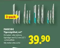 Lidl PARKSIDE Tigersågsblad, set erbjuda