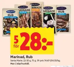 ICA Supermarket Marinad, Rub erbjuda
