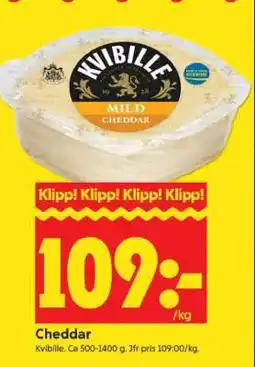 ICA Supermarket Kvibille Mild Cheddar erbjuda