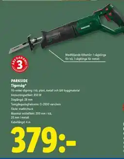 Lidl PARKSIDE Tigersåg erbjuda