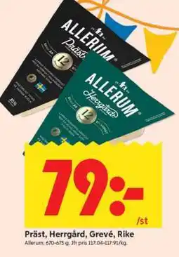 ICA Supermarket Präst, Herrgård, Grevé, Rike erbjuda