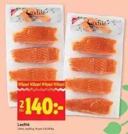 ICA Supermarket Laxfilé erbjuda