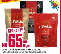 DollarStore GEVALIA SNABBKAFFE erbjuda