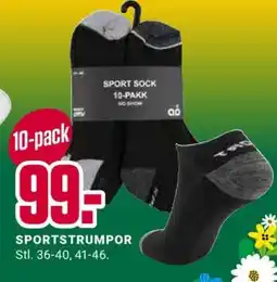 DollarStore Sportstrumpor erbjuda
