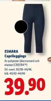 Lidl ESMARA Caprileggings erbjuda