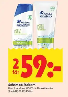 ICA Supermarket SCHAMPO, BALSAM erbjuda