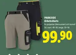 Lidl PARKSIDE Arbetsshorts erbjuda