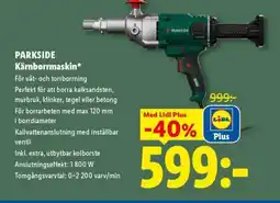 Lidl PARKSIDE Kärnborrmaskin erbjuda