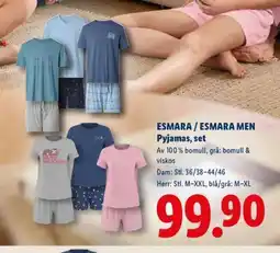 Lidl ESMARA / ESMARA MEN Pyjamas, set erbjuda