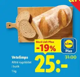 Lidl Vetelimpa erbjuda
