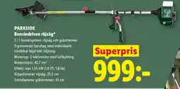 Lidl PARKSIDE Bensindriven röjsåg erbjuda