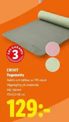 Lidl CRIVIT Yogamatta erbjuda