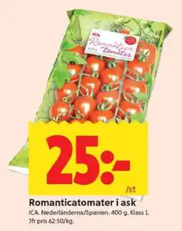 ICA Supermarket Romanticatomater i ask erbjuda