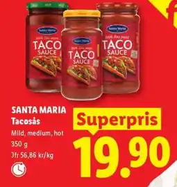 Lidl SANTA MARIA TACOSÅS erbjuda