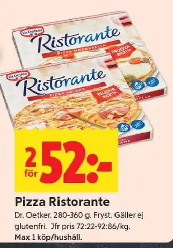 ICA Supermarket Pizza Ristorante erbjuda