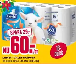 DollarStore Lambi toalettpapper erbjuda