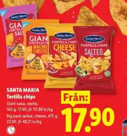 Lidl Santa Maria tortilla chips erbjuda