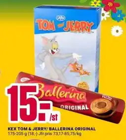 DollarStore KEX TOM & JERRY/ BALLERINA ORIGINAL erbjuda