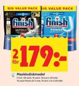 ICA Supermarket MASKINDISKMEDEL erbjuda