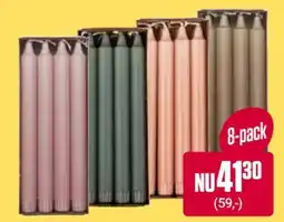 DollarStore 8-pack candles erbjuda