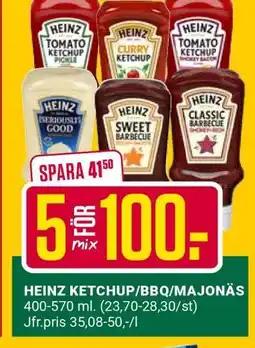 DollarStore HEINZ KETCHUP/BBQ/MAJONÄS erbjuda