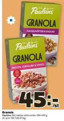 Coop GRANOLA erbjuda