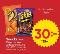 Stora Coop Snacks Takis erbjuda