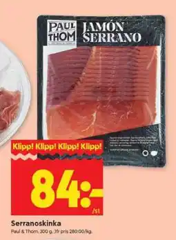 ICA Supermarket Serranoskinka erbjuda