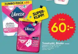 Stora Coop Trosskydd, Bindor Libresse erbjuda