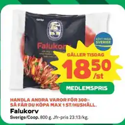 Coop Falukorv erbjuda