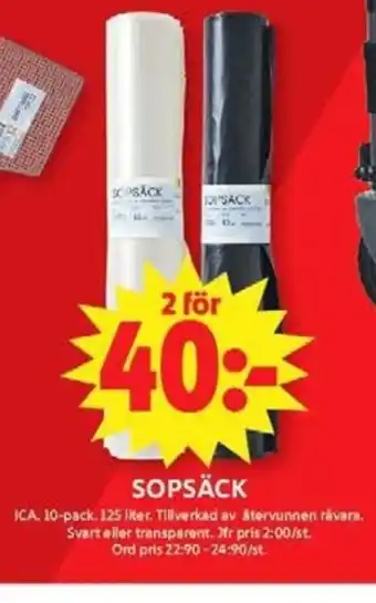 ICA Maxi Sopsäck erbjuda