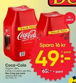 DollarStore Coca-Cola erbjuda