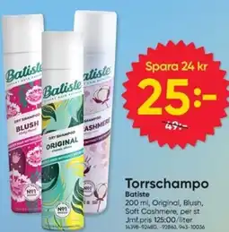 DollarStore Torrschampo Batiste erbjuda