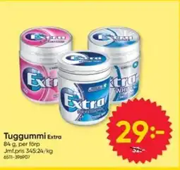 DollarStore Tuggummi Extra erbjuda