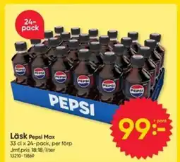DollarStore Läsk Pepsi Max erbjuda