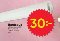 DollarStore Bordsduk erbjuda