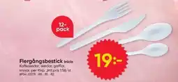 DollarStore Flergångsbestick Inicio erbjuda