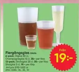 DollarStore Flergångsglas Inicio erbjuda