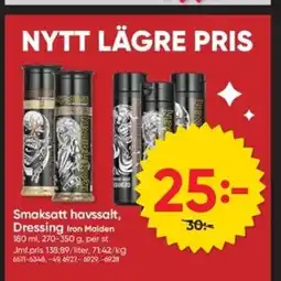 DollarStore Smaksatt havssalt, Dressing Iron Maiden erbjuda